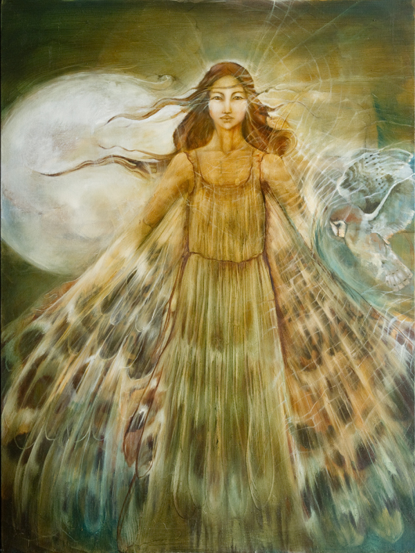 Owl Goddess by artist JudiBeth Hunter